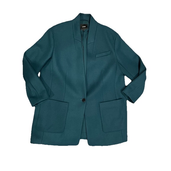 Express Jackets & Blazers - Express Jacket Shawl One Button Coat Color deep Teal Green Size XL